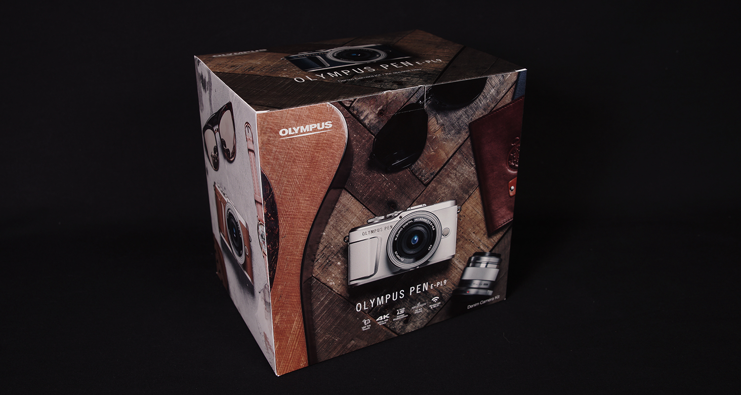 Consumer packaging shown for cameras