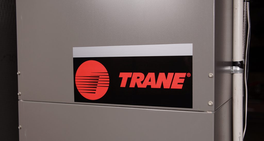 Pressure sensitive labels for trane